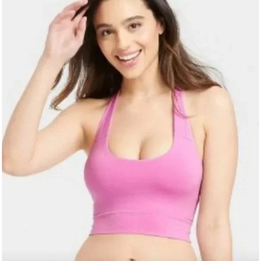 NWT,Size XS, Auden Women's Halter Bralette Lightly Lined Stretch Cotton BlendF23